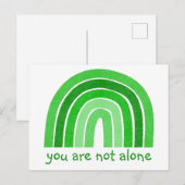 あなたは単独でメンタルヘルス認識度 ポストカード (正面/裏面)