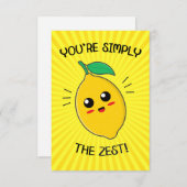 あなたは単純に最も美味しいフードプン サンキューカード (正面/裏面)