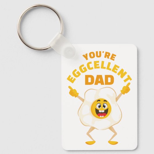 あなたは卵パパ父の日誕生日卵 キーホルダー (正面)