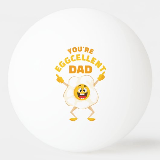 あなたは卵パパ父の日誕生日卵 卓球ボール (正面)