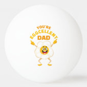あなたは卵パパ父の日誕生日卵 卓球ボール (裏面)