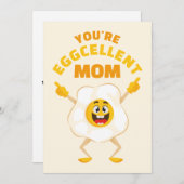 あなたは卵ママ母誕生日おもしろい卵 シーズンカード (正面/裏面)