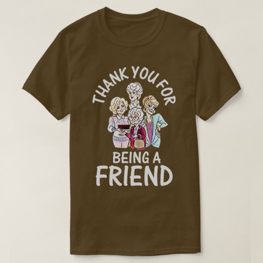 あなたは友達になってくれてありがとう Tシャツ (デザイン正面)