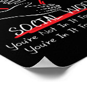 あなたは収入が得られないようなソーシャルワーカー ポスター (角)