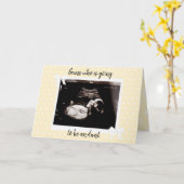 あなたは叔母になる予定のベビー妊娠の発表 カード (黄色い花)