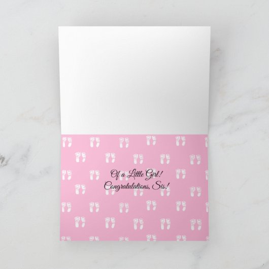 あなたは叔母ベビー妊娠の発表になる カード (内部)