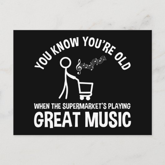 あなたは古いおもしろい引用文 ポストカード (正面)