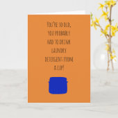 あなたは古いおもしろい誕生日 カード (黄色い花)