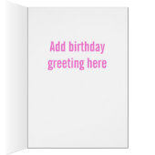 あなたは古いしかしあなたドーナツ一見それバースデー・カード (内側 (右))