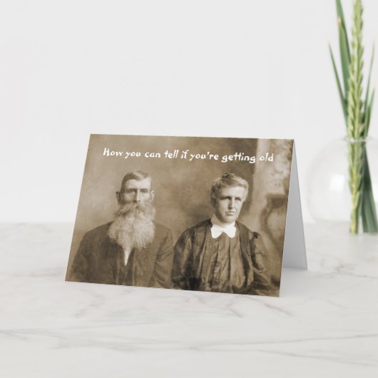 あなたは古いもし誕生日 カード (正面)