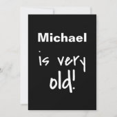 あなたは古い黒人の40歳の誕生日パーティの招待状 招待状 (正面)