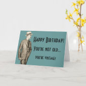 あなたは古くない…あなたはのヴィンテージ カード (黄色い花)