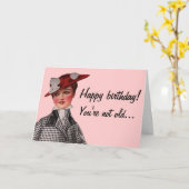 あなたは古くない…あなたはヴィンテージ! カード (黄色い花)