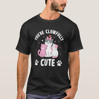 あなたは可愛い猫カップルの子猫 Tシャツ