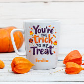 あなたは可愛い私のトリートネームのハロウィーン ツートーンマグカップ