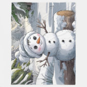 あなたは可愛い フリースブランケット (正面)