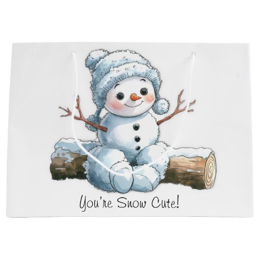 あなたは可愛い ラージペーパーバッグ (正面)