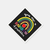 あなたは可能性の虹の先生 スタンダードカクテルナプキン (角)