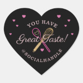 あなたは味素晴らしベーカリーウィスク&スプーンブラック ハートシール (正面)