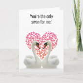 あなたは唯一の白鳥バレンタイン・デイ・カード シーズンカード (正面)