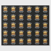 あなたは唯一のBun Me Burger Pun Dark BG ラッピングペーパー (フラット)