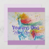 あなたは唯一無二のユニコーンなのよ! レインボー・ウォーターカラー (正面/裏面)