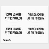 あなたは問題を見る 楕円形シール (シート)