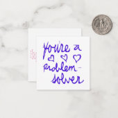 あなたは問題を解決するバレンタイン ノートカード (正面/裏面インサイチュ)