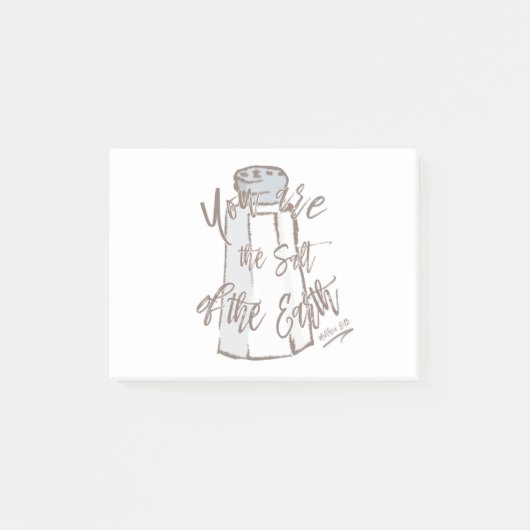あなたは地球の塩です-マシュー5:13 ポストイット (正面)