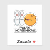 あなたは増加ボウルおもしろいボーリングパン シール (シート)