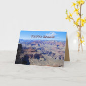 あなたは壮大! 、グランドキャニオンのバースデー・カード カード (黄色い花)
