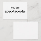 あなたは壮観でクール白黒 ノートカード (正面/裏面)