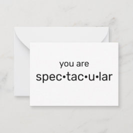 あなたは壮観でクール白黒 ノートカード