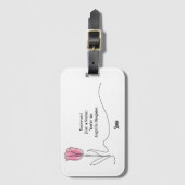 「あなたは変装の天使」の名パーソナライズされた前 ラゲッジタグ (正面縦)