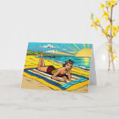 あなたは夏を過ごすことを望素晴らしむ カード (黄色い花)