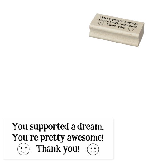 あなたは夢をサポートし、パッケージをありがとう ラバースタンプ (押印)