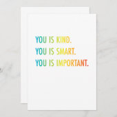 あなたは大切な頭が切れる人で優しい セーブザデート (正面/裏面)