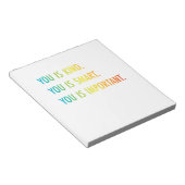 あなたは大切頭が切れるで優しい ノートパッド (アングル)