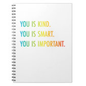 あなたは大切頭が切れるで優しい ノートブック (正面)