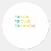 あなたは大切頭が切れるで優しい ラウンドシール (正面)