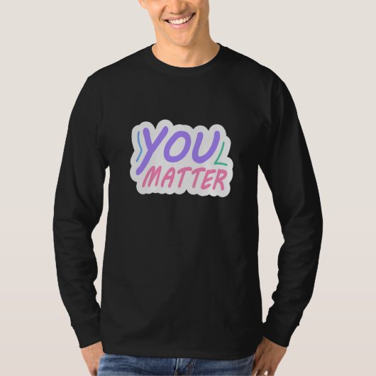 あなたは大切 女性の人権マーチ レトロ Tシャツ (正面)
