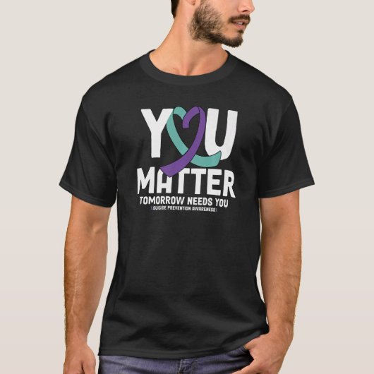 あなたは大切 988 自殺防止 あすを生きる Tシャツ (正面)
