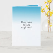 あなたは大変な思いをしてるって… カード (黄色い花)