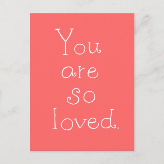 あなたは大好きなはがきシンプルラブはがき ポストカード (正面)