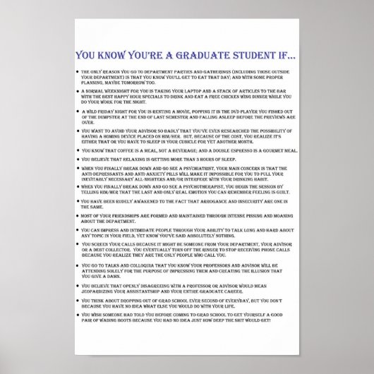 あなたは大学院生を知もしってる… ポスター (正面)