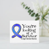 あなたは大腸がんを克服した人を見ている ポストカード (スタンド正面)