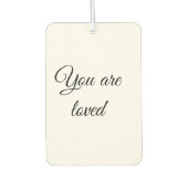 あなたは太陽のモチベーションが大好き引用文マインドン賛美グ カーエアーフレッシュナー (正面)