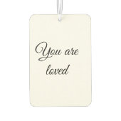 あなたは太陽のモチベーションが大好き引用文マインドン賛美グ カーエアーフレッシュナー (裏面)