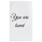 あなたは太陽のモチベーションが大好き引用文マインドン賛美グ スモールペーパーバッグ (裏面)