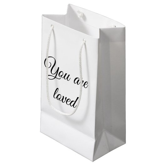 あなたは太陽のモチベーションが大好き引用文マインドン賛美グ スモールペーパーバッグ (正面アングル)